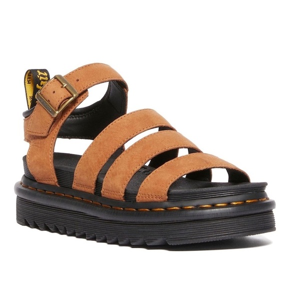 New Dr. Martens Brown Blaire Athena Leather Sandals woman Size 11 - Picture 4 of 10